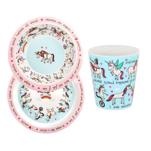 Tyrrell Katz 3'lü Melamin Alıştırma Seti - Unicorn