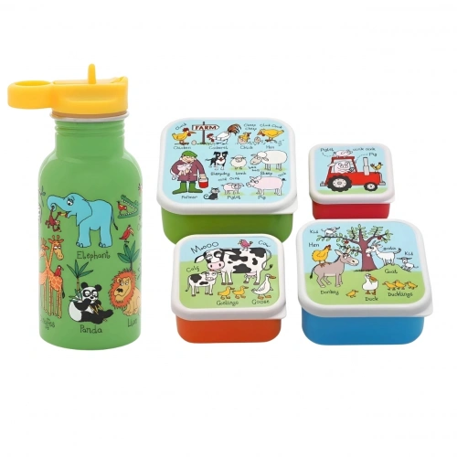 Tyrrell Katz Beslenme Kutusu ve Çelik Matara Okul Seti - Jungle