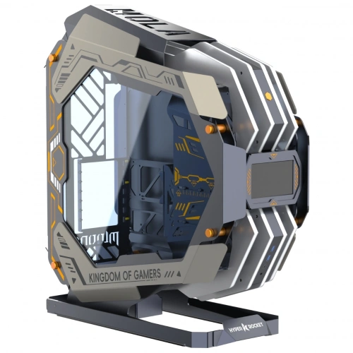 Hyper Rocket MOLA E-ATX 4 Argb Fan RGB Open Style Fantastik Oyuncu Kasası