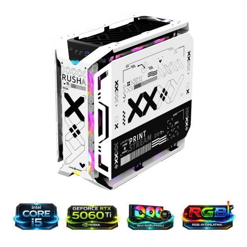HYPER ROCKET X-ERA PRO İ5 14400F 16GB RAM RTX5060Tİ 1TB NV3 M.2 Masaüstü Oyuncu Bilgisayarı
