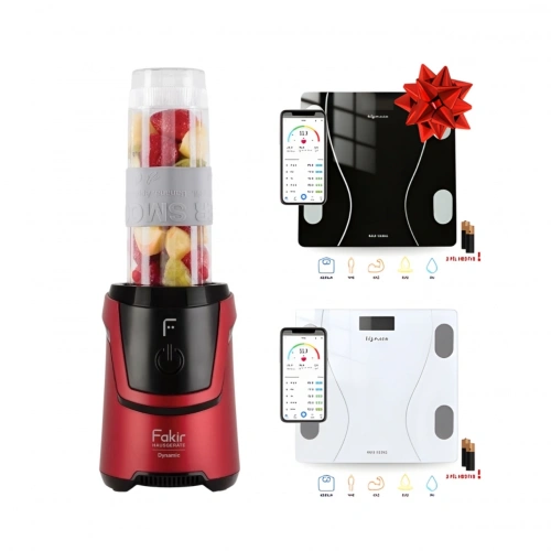 Fakir Dynamic 2 in 1 600W Kişisel Smoothie Blender + Bigmate Akıllı Baskül HEDİYELİ Set