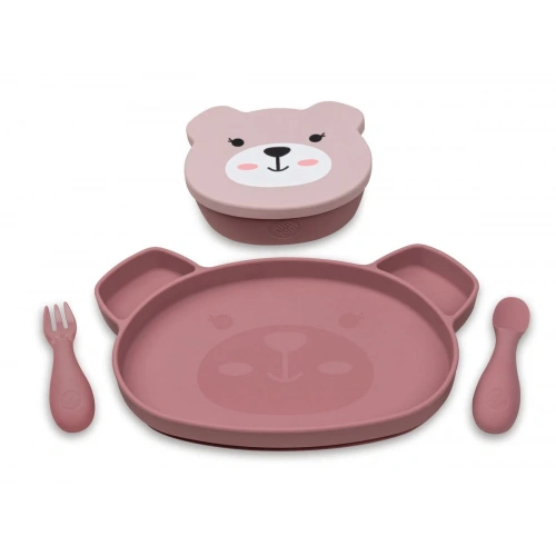 Tum Tum Silikon Beslenme Seti (5 parça) - Betsy Bear