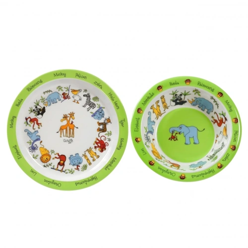 Tyrrell Katz Melamin Mama Tabağı - Mama Kasesi Set // Jungle