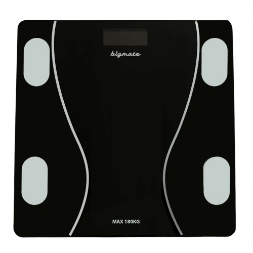 bigmate BGT-7001S Siyah Wi-Fi Bağlantılı Akıllı Dijital Vücut Analiz Baskülü