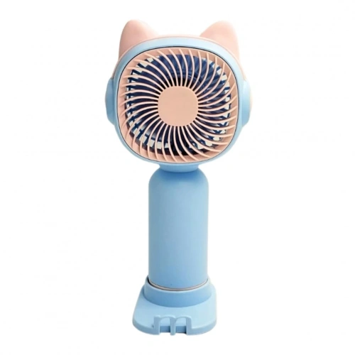 bigmate Mini El Fanı Taşınabilir Serinletici Şarjlı Mavi Vantilatör Tek Kademeli Hız Ayarı YS2251B