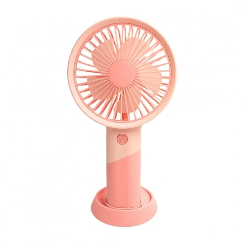 bigmate Mini El Fanı Taşınabilir Serinletici Şarjlı Pembe Vantilatör 3 Kademeli Hız Ayarı YM88176A