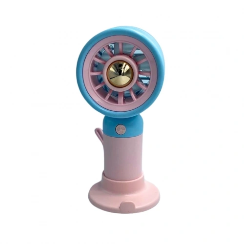 bigmate Mini El Fanı Taşınabilir Serinletici Şarjlı Pembe Vantilatör 3 Kademeli Hız Ayarı YS2253A