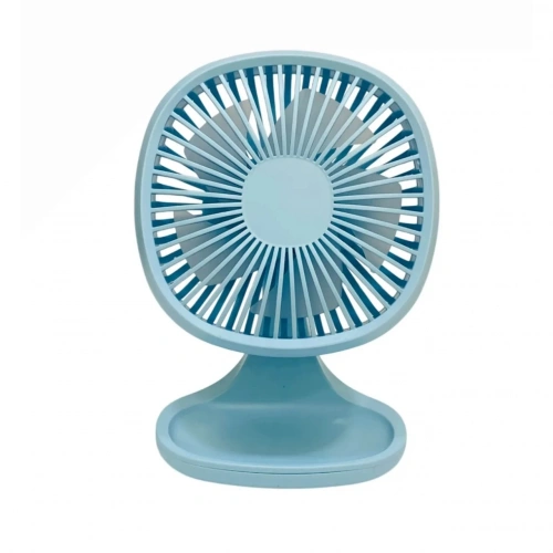 bigmate Mini Masa Fanı Taşınabilir Serinletici Şarjlı Mavi Vantilatör 3 Kademeli Hız Ayarı YM88192A