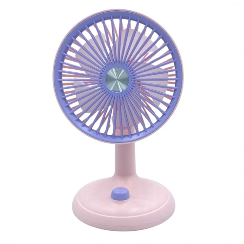 bigmate Mini Masa Fanı Taşınabilir Serinletici Şarjlı Pembe Vantilatör 3 Kademeli Hız Ayarı YM88160