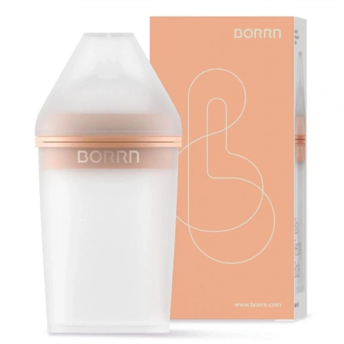 Borrn Antikolik Silikon Biberon 240ml - Turuncu