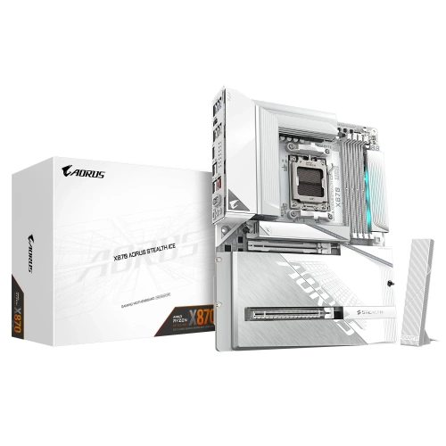 GIGABYTE X870 AORUS STEALTH ICE DDR5 M.2 HDMI DP ATX AM5