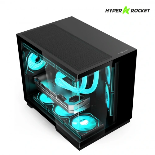 Hyper Rocket V332 BLK Micro-ATX Gaming Siyah Oyuncu Kasası + 650W PSU