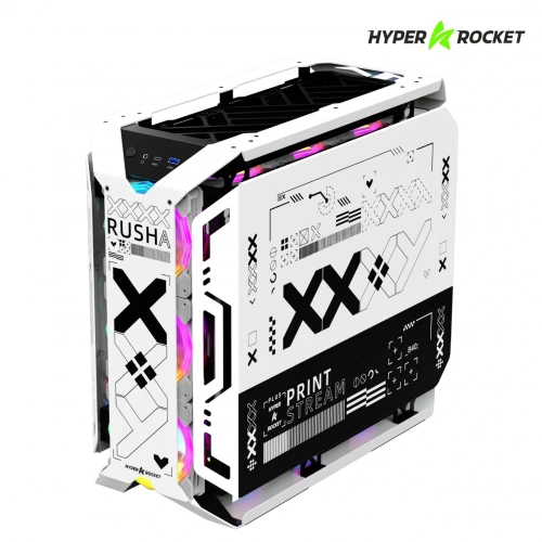 Hyper Rocket X-ERA PRO ATX RGB Gaming Beyaz Oyuncu Kasası