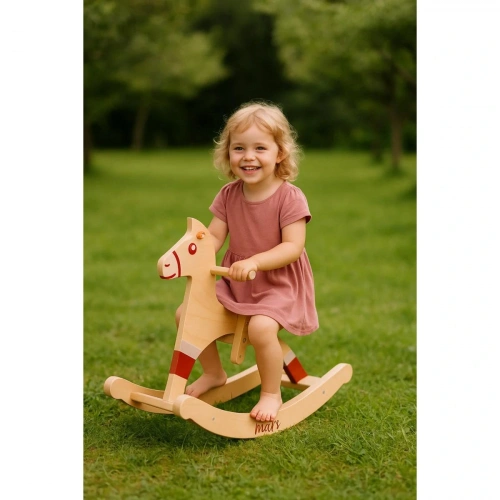 Mars Factory Sesli Ahşap Sallanan At