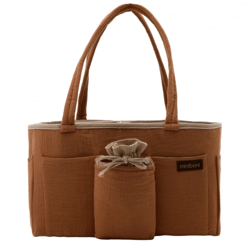 Miniboni Müslin Anne Organizer Çanta - Beige