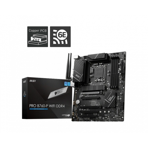 MSI PRO B760-P WIFI DDR4 5333MHZ(OC) DDR4 HDMI DP M.2 1700p