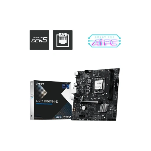 MSI PRO B860M-E DDR5 6400MHz(OC) 1851P mATX