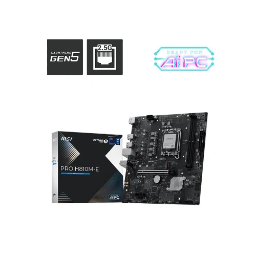 MSI PRO H810M-E DDR5 6400MHz (OC) M.2 mATX 1851P