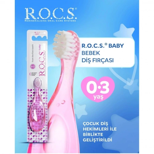 R.o.c.s. Baby 0-3 Yaş Bebek Diş Fırçası Pembe