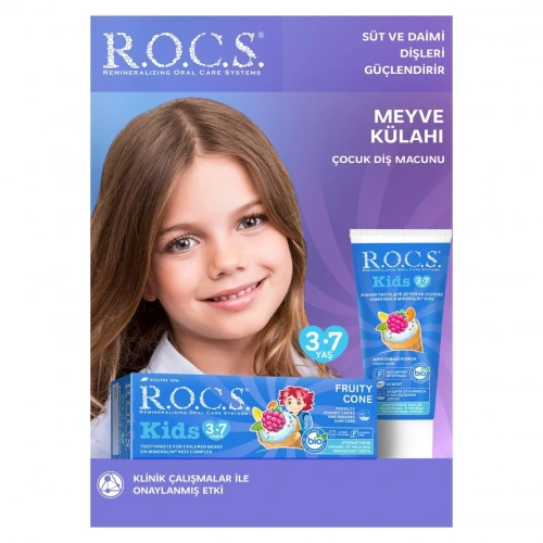 R.o.c.s. Kids 3-7 Yaş Meyve Külahı Diş Macunu 35ml