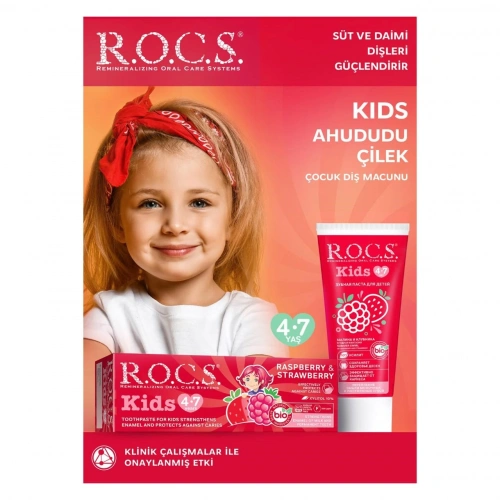 R.o.c.s. Kids 4-7 Yaş Ahududu Çilek Diş Macunu 35ml
