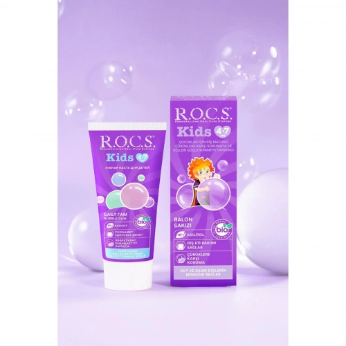 R.o.c.s. Kids 4-7 Yaş Balon Sakızı Diş Macunu 45 gr
