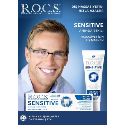 R.o.c.s. Sensitive Hassasiyete Karşı Florürsüz Diş Macunu 75ml