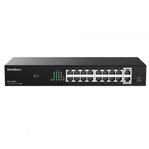 TENDA SG118PC 18PORT GIGABIT 10/100/1000 POE+ SWITCH
