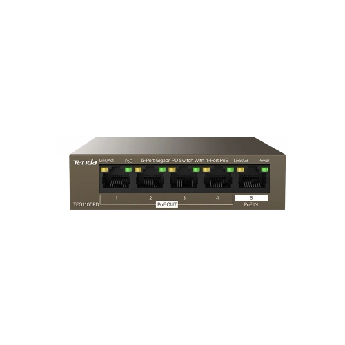 TENDA TEG1105PD 5PORT 10/100/1000 POE EXTENDER