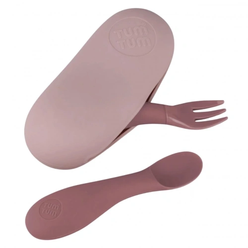 Tum Tum Kutulu Silikon Kaşık Çatal Seti - Betsy Bear