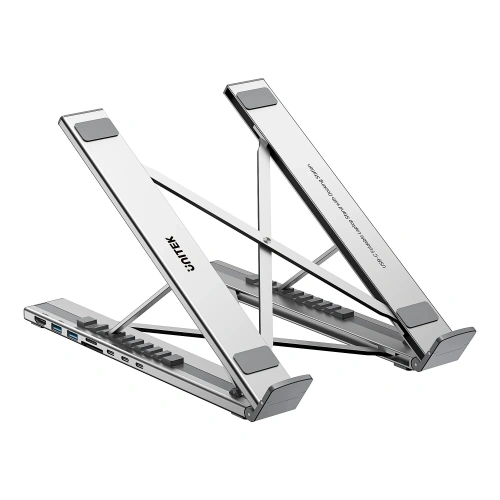UNITEK KATLANABİLİR NOTEBOOK STANDI VE BAĞLANTI İSTASYONU (D1137AGY01)
