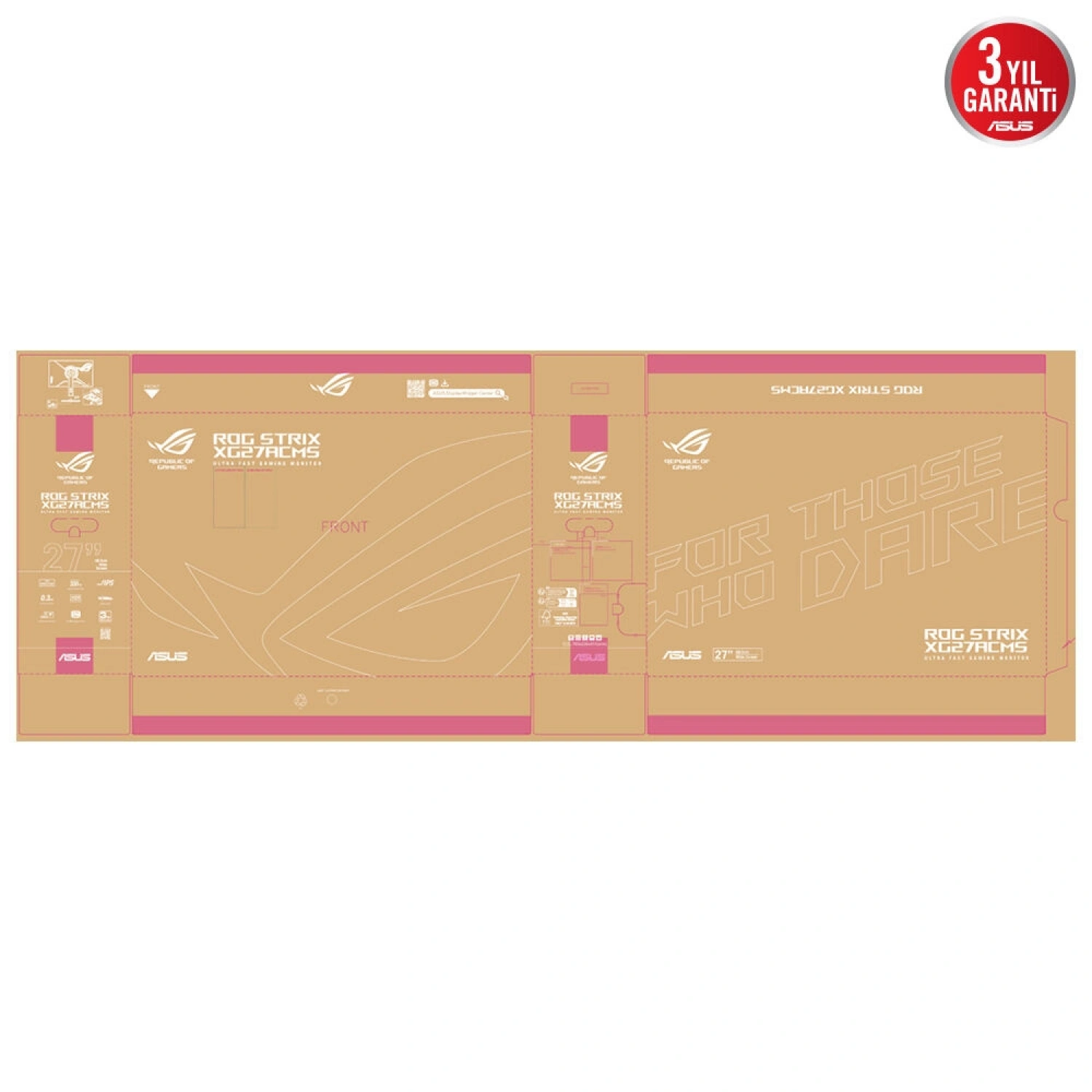 27 ASUS ROG STRIX XG27ACMS 0.3MS 320HZ(OC) HDMI DP WQHD FAST IPS GAMING