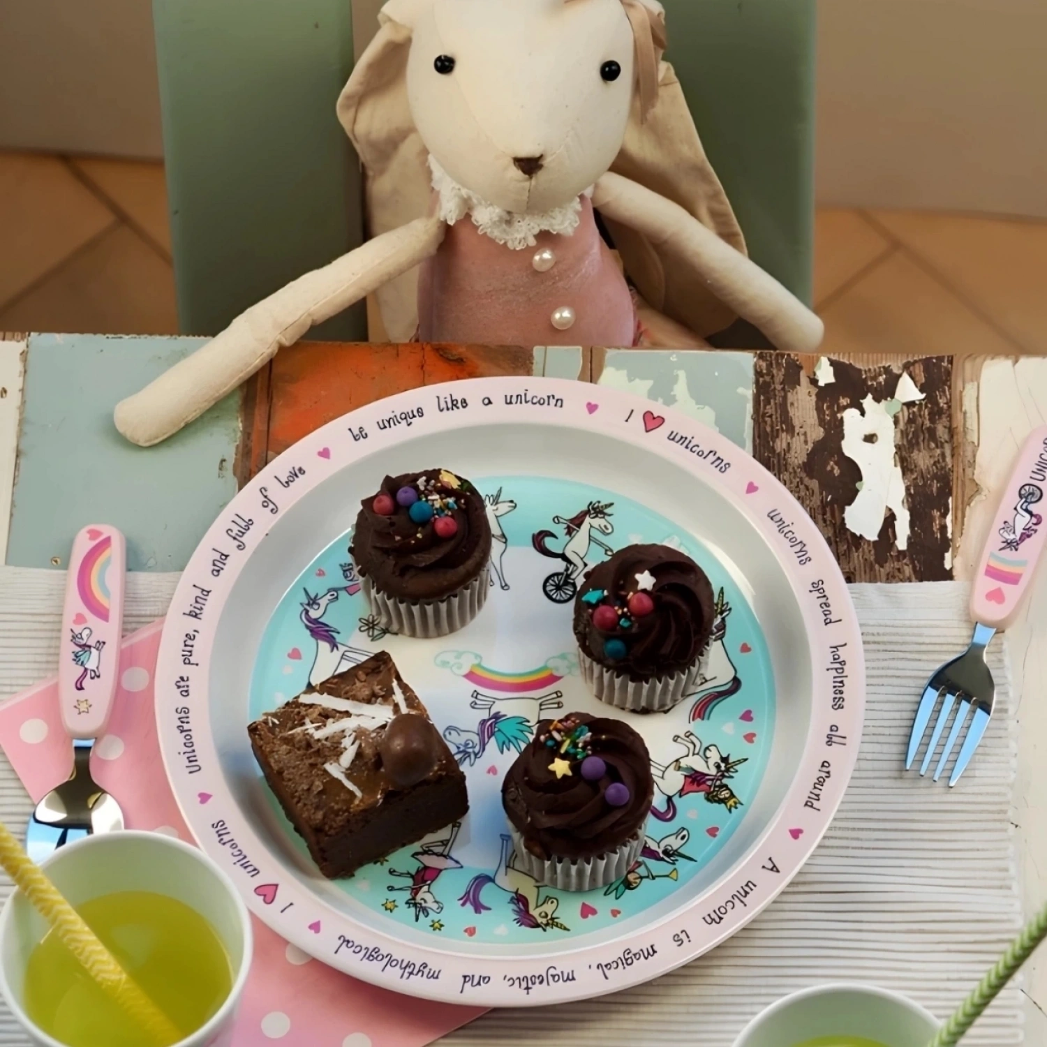 Tyrrell Katz 3’lü Melamin Mama Seti - Unicorn