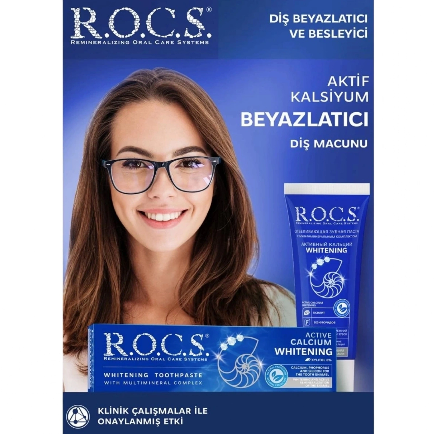 R.O.C.S Anne & Çocuk Diş Bakım Seti – Aktif Kalsiyum & Meyve Külahı (3-7 Yaş)