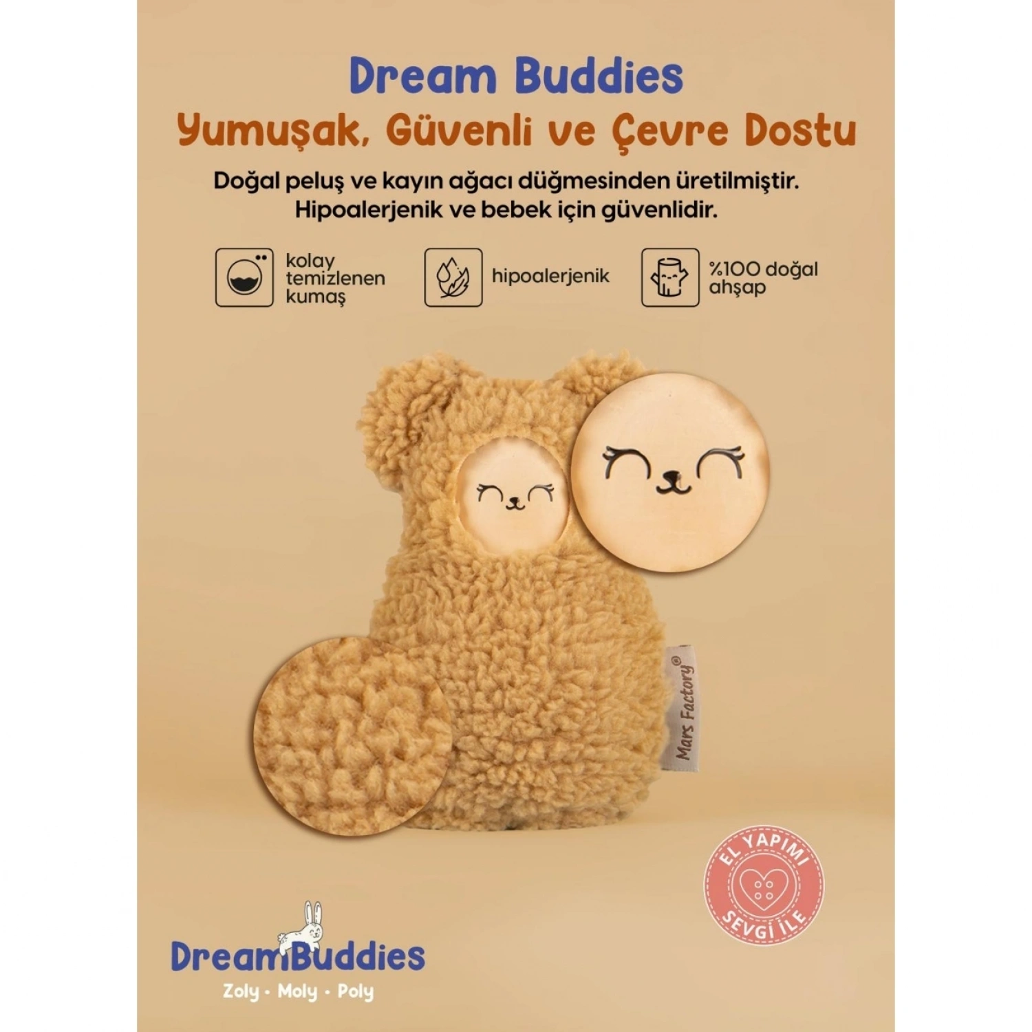 Mars Factory Manevi Ninnili Uyku Arkadaşı - Poly