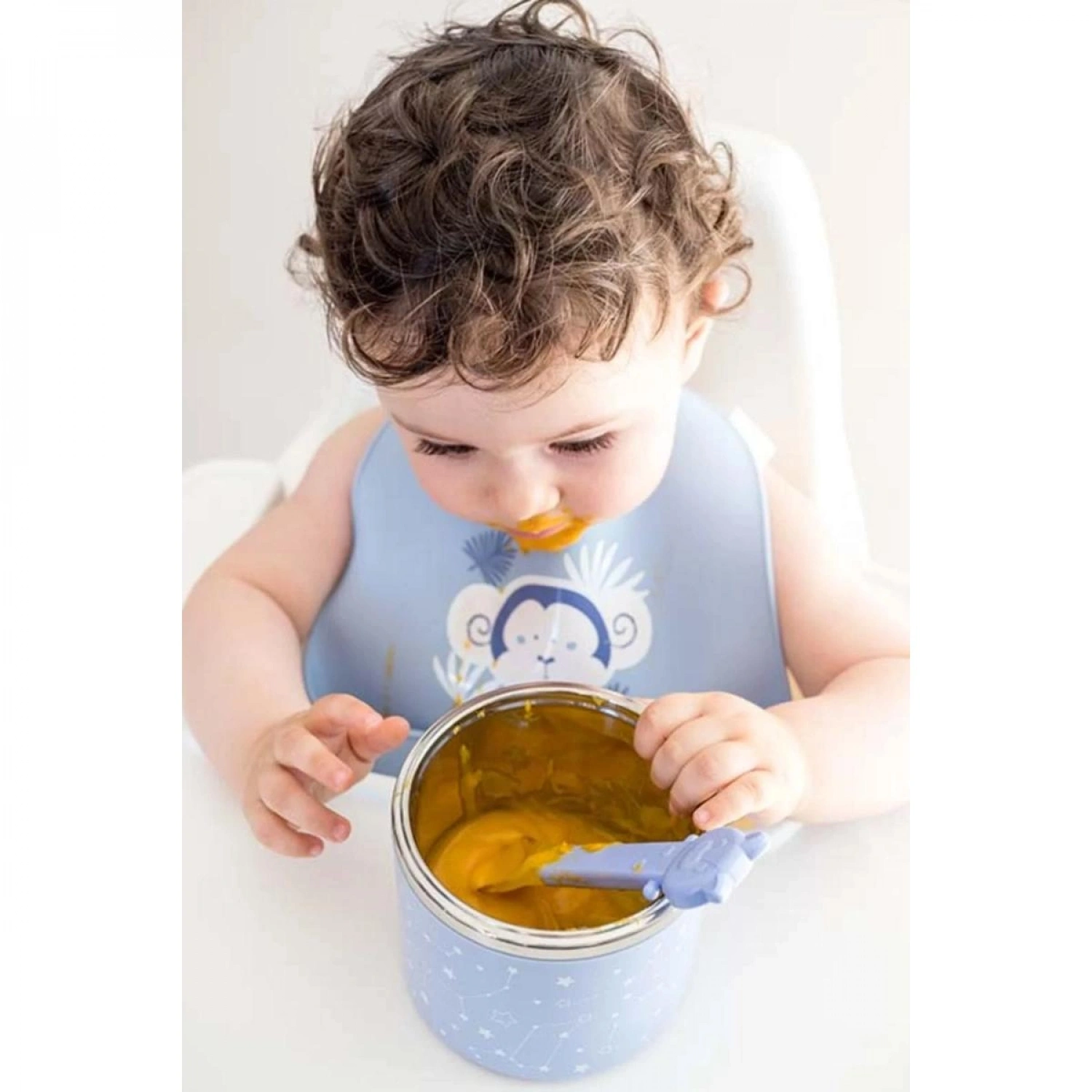 Saro Isı Yalıtımlı İki Katlı Yemek Termosu 820ml - Yeşil