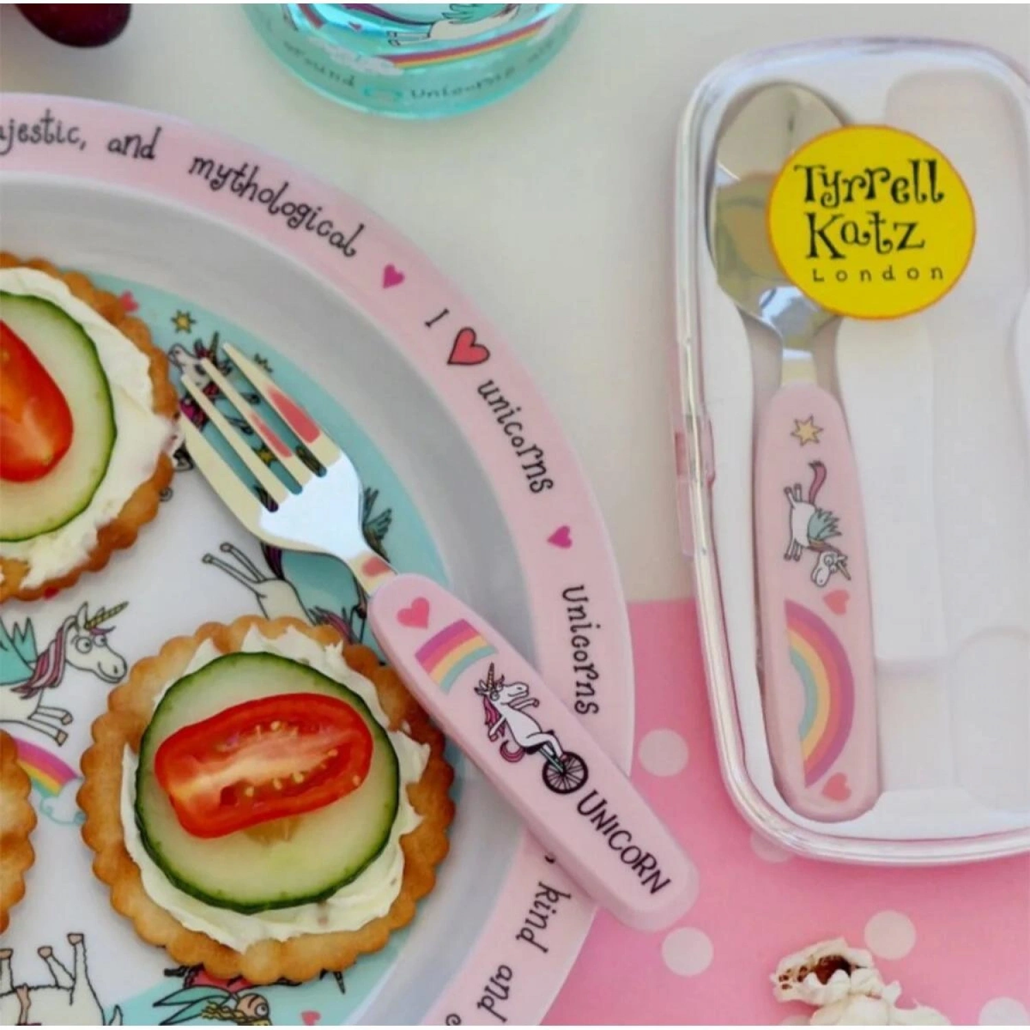 Tyrrell Katz Kutulu Çatal Kaşık Seti - Unicorn