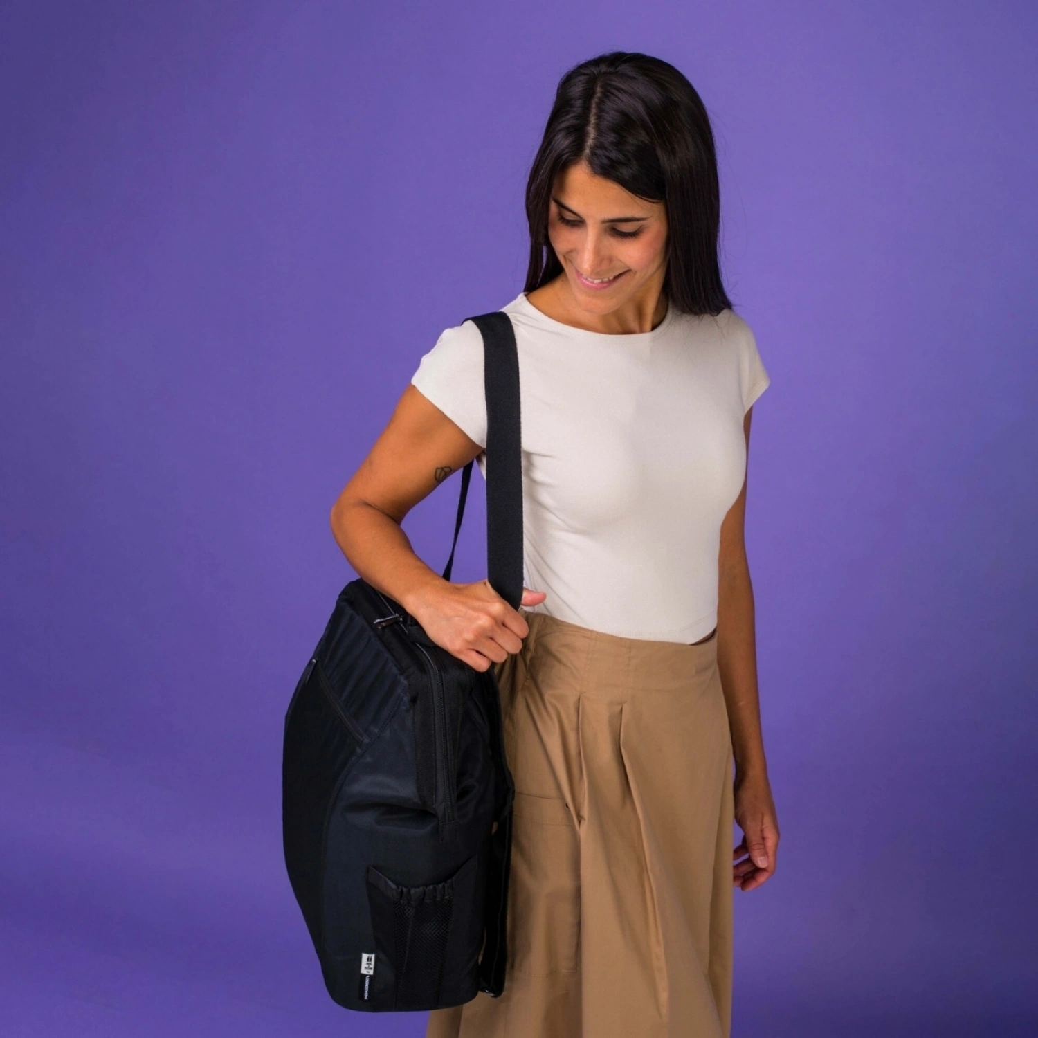 Nikidom Anne Bebek Bakım Çantası - Siyah | Miniboni Müslin Emzirme Örtüsü Hediye