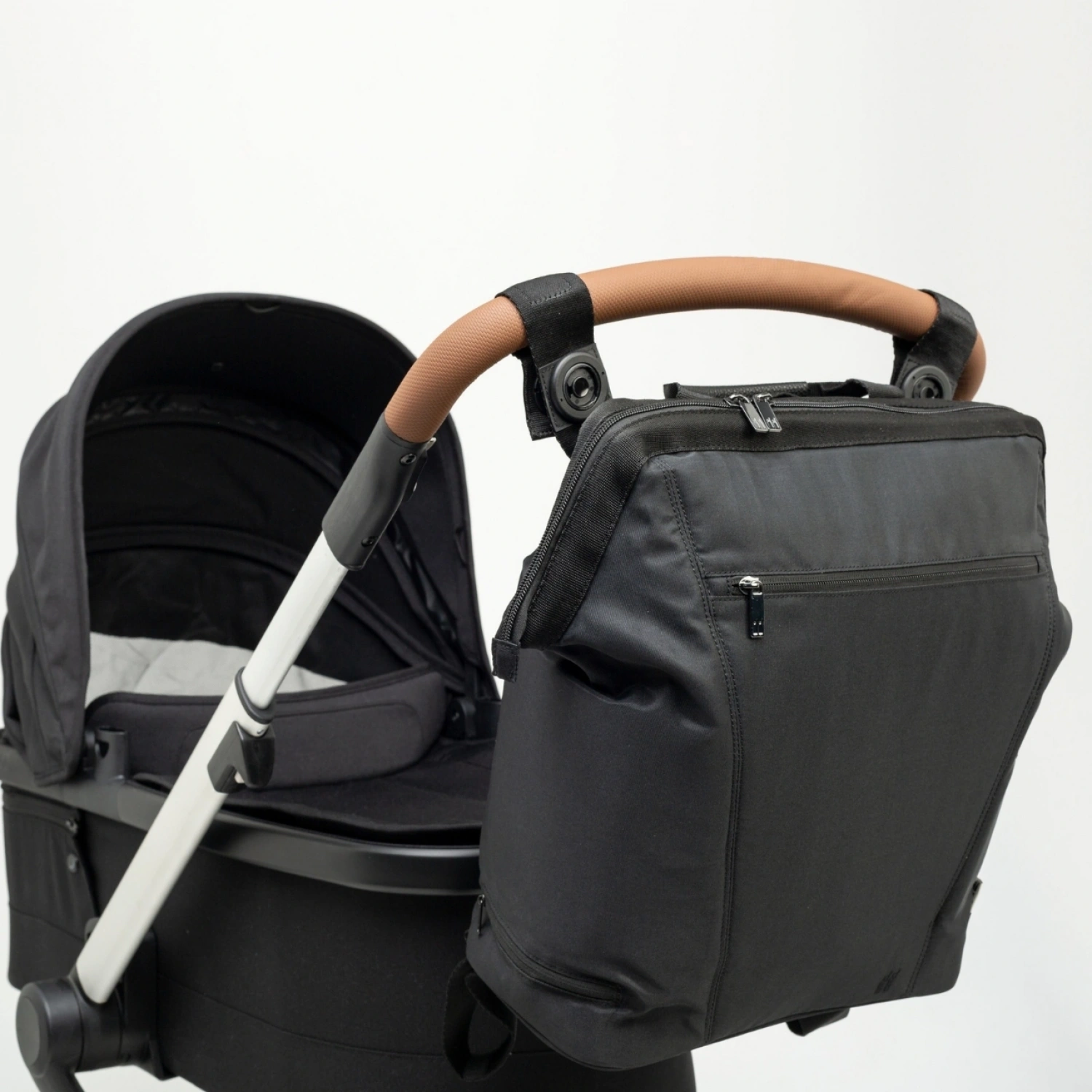 Nikidom Anne Bebek Bakım Çantası - Siyah | Miniboni Müslin Emzirme Örtüsü Hediye