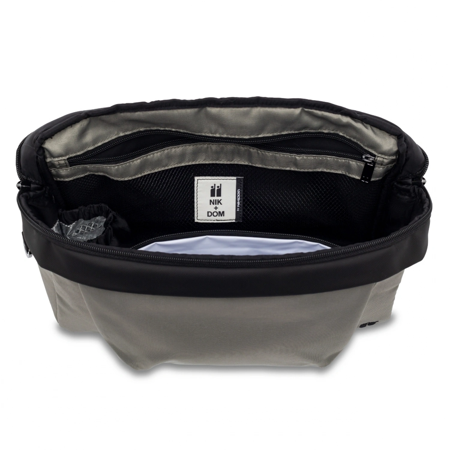 Nikidom Organizer Anne Bebek Bakım Çantası - Yağ Yeşili | Miniboni Müslin Emzirme Örtüsü Hediye