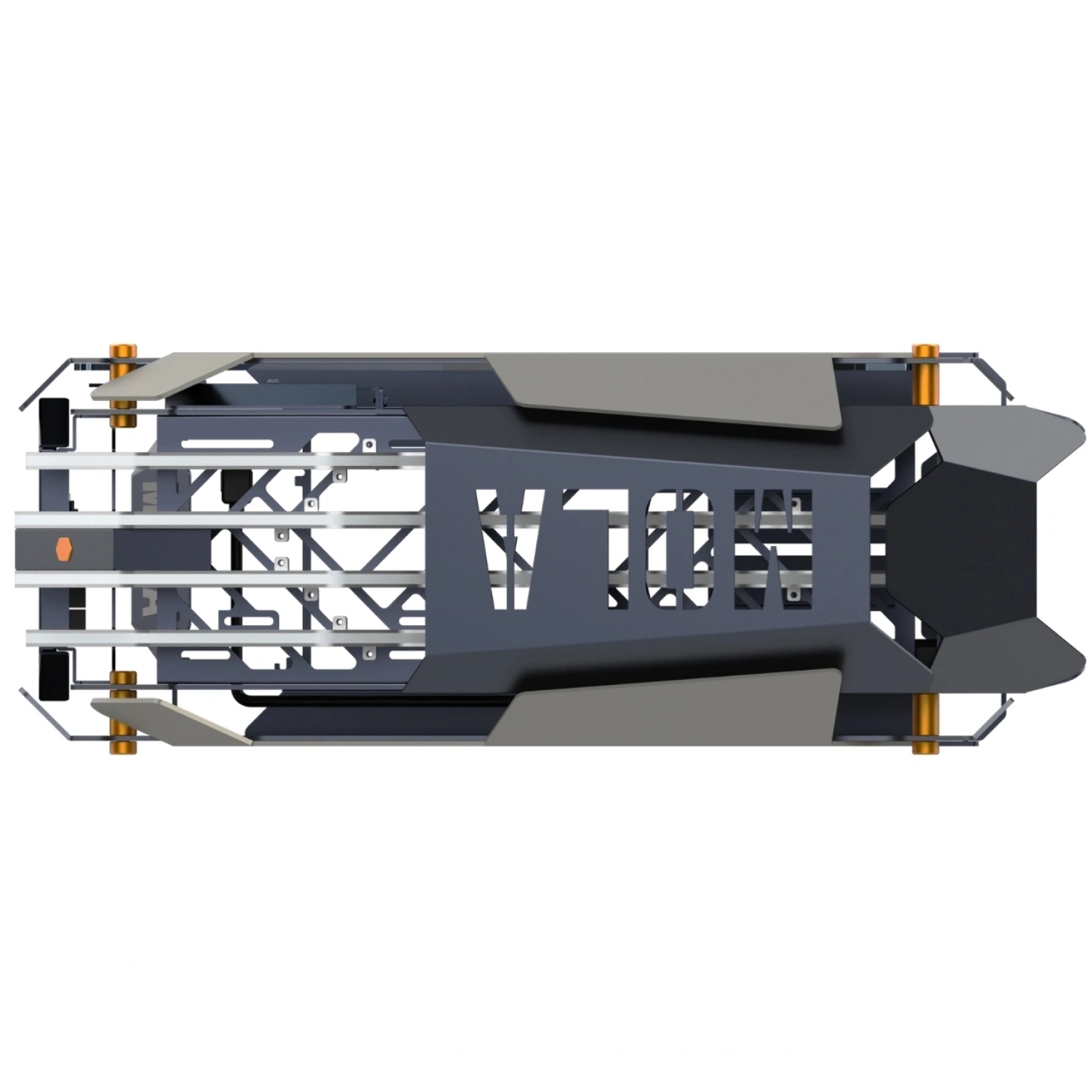 Hyper Rocket MOLA E-ATX 4 Argb Fan RGB Open Style Fantastik Oyuncu Kasası