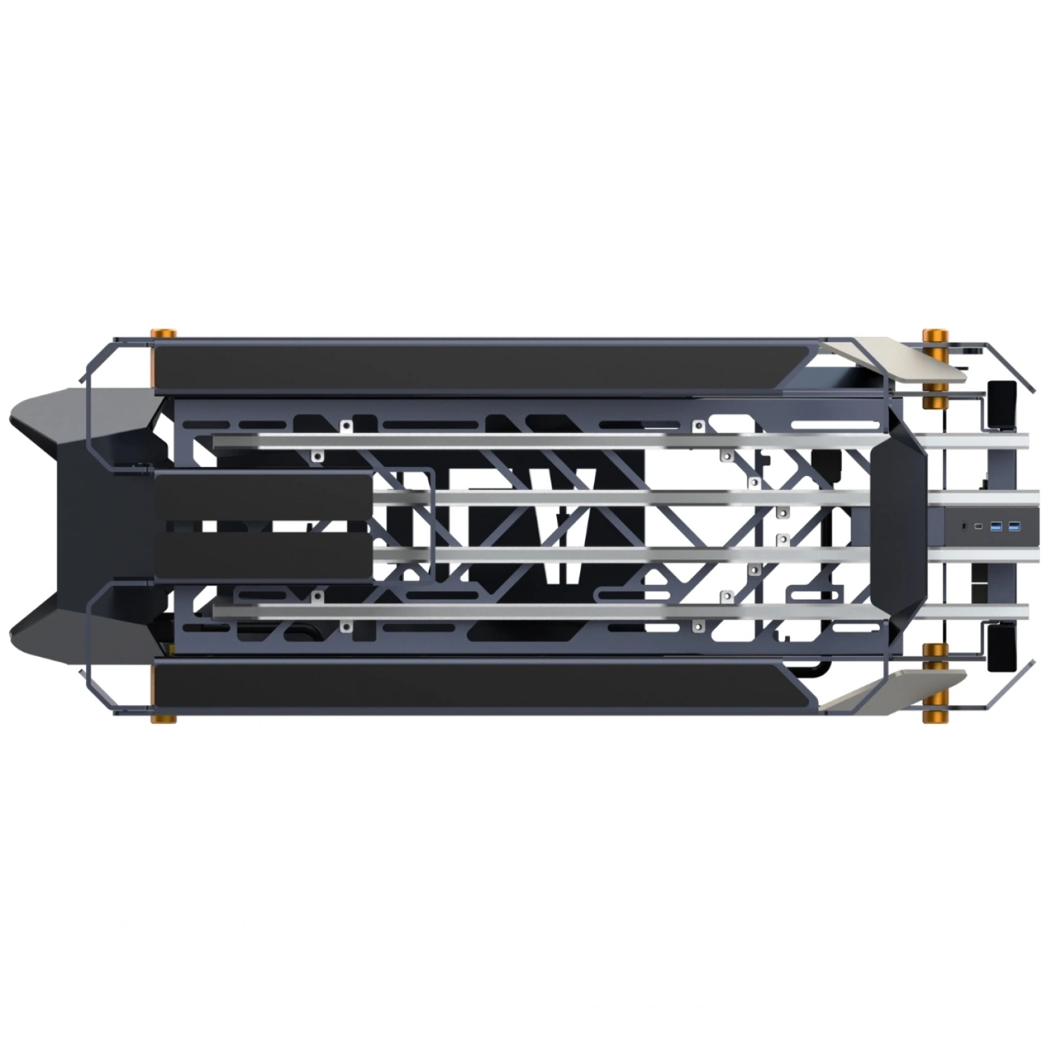 Hyper Rocket MOLA E-ATX 4 Argb Fan RGB Open Style Fantastik Oyuncu Kasası