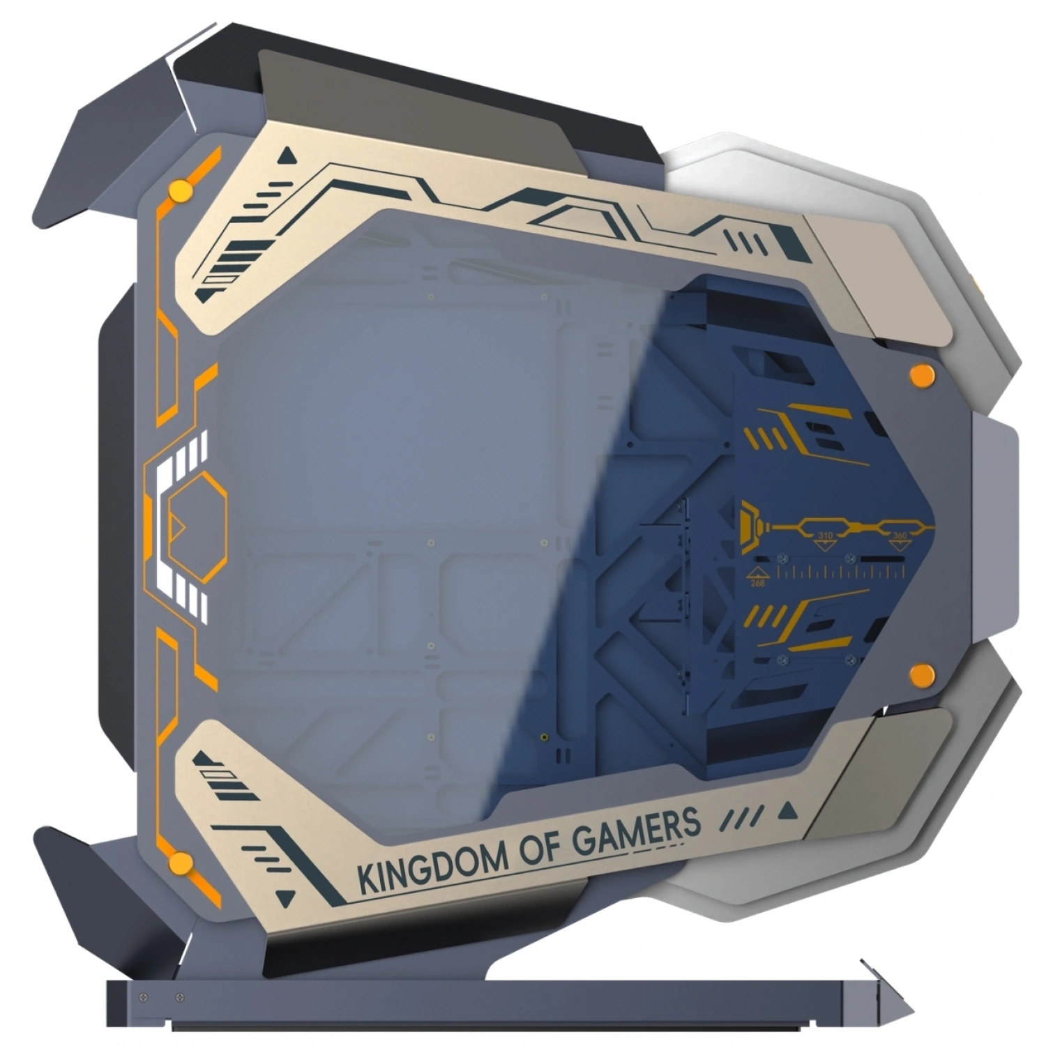 Hyper Rocket MOLA E-ATX 4 Argb Fan RGB Open Style Fantastik Oyuncu Kasası