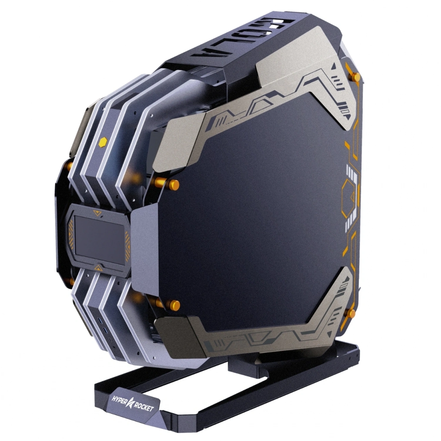 Hyper Rocket MOLA E-ATX 4 Argb Fan RGB Open Style Fantastik Oyuncu Kasası