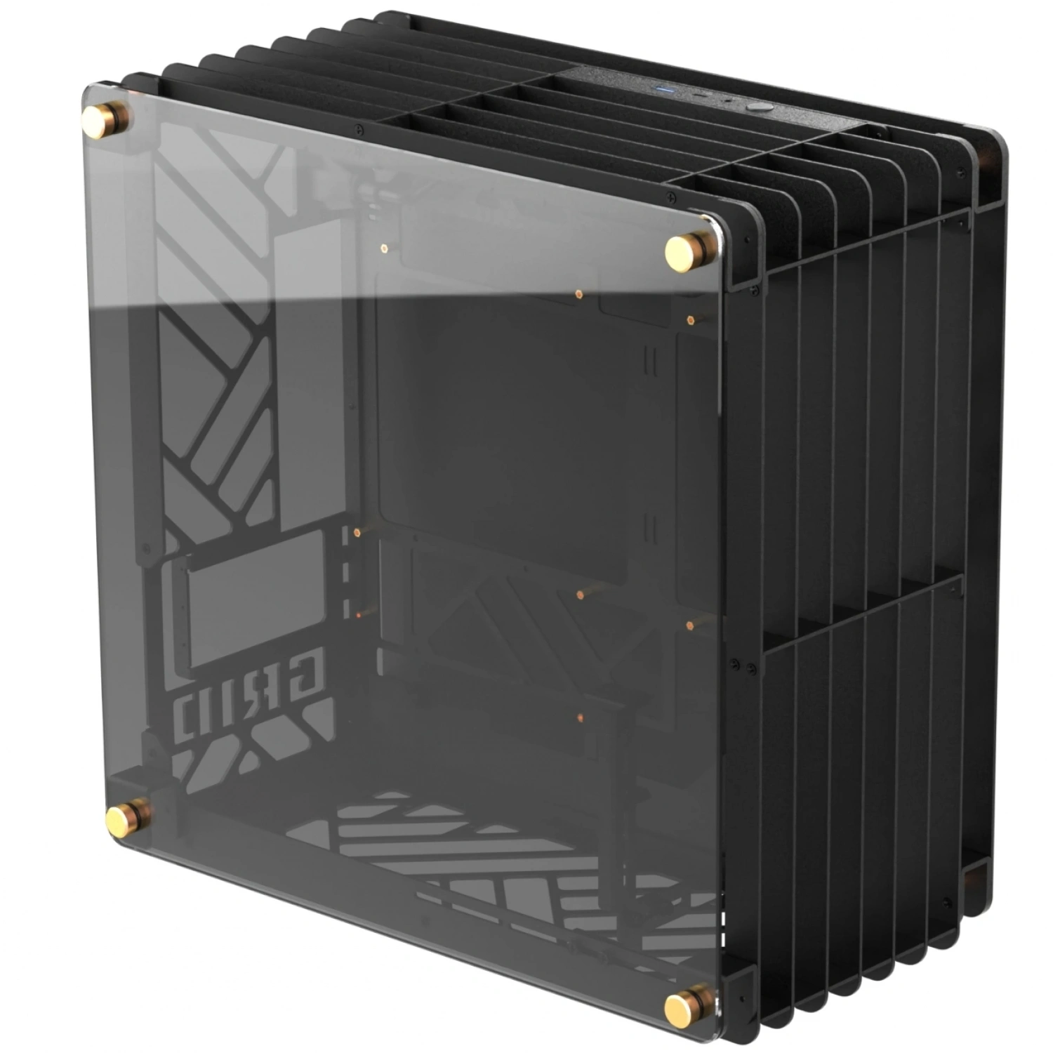 Hyper Rocket GRID M-ATX M-ITX Gaming Open Frame Siyah Oyuncu Kasası