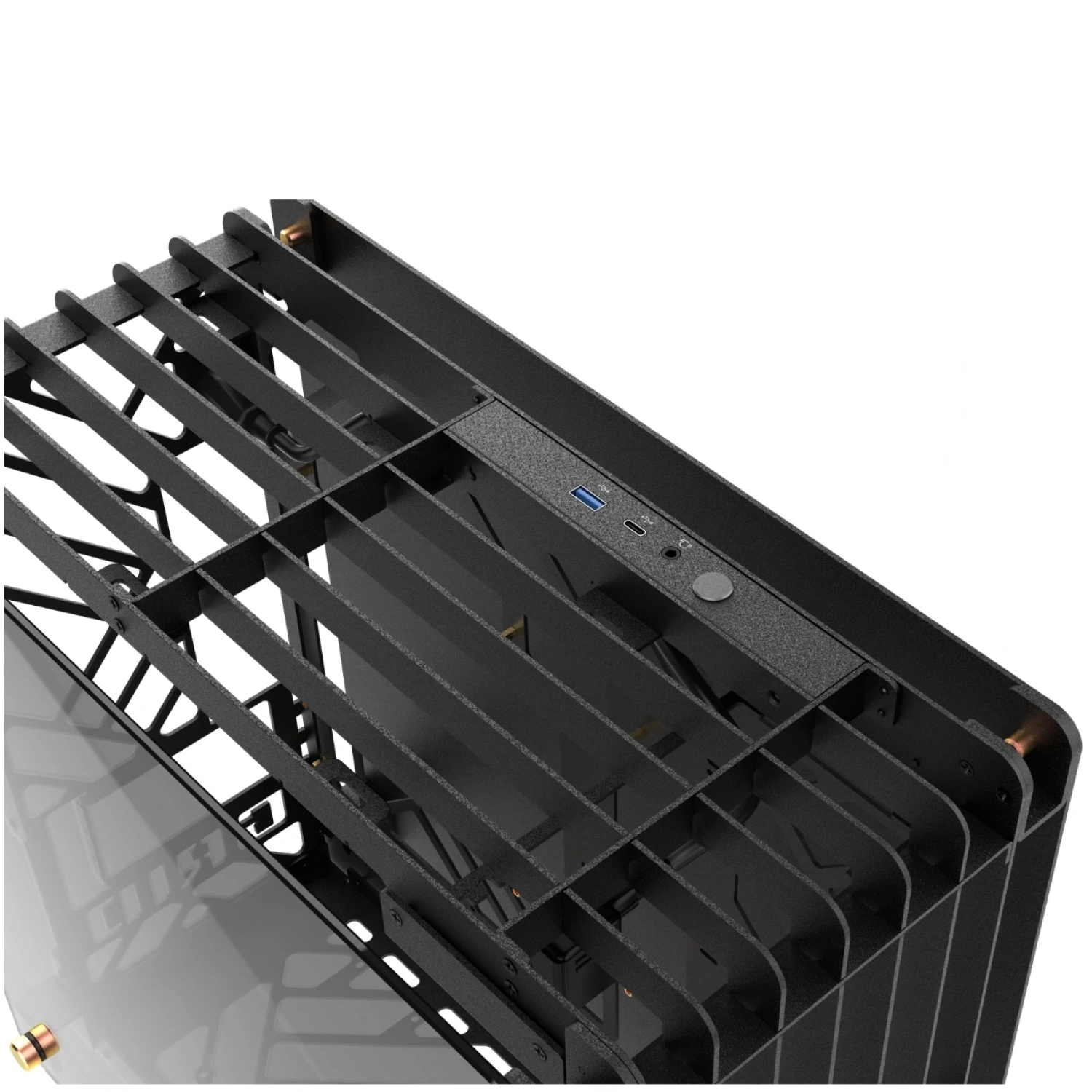 Hyper Rocket GRID M-ATX M-ITX Gaming Open Frame Siyah Oyuncu Kasası