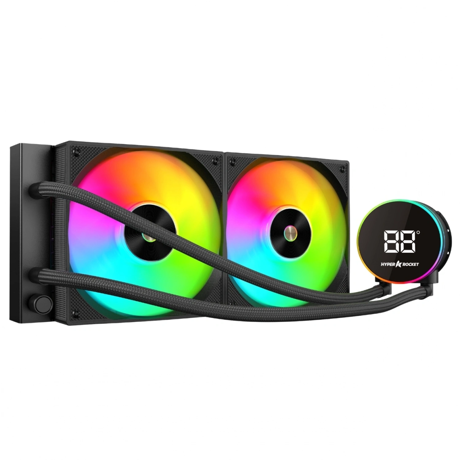 Hyper Rocket 240MM ARGB WL240YN 240 Siyah Sıcaklık Göstergeli İşlemci Sıvı Soğutucu