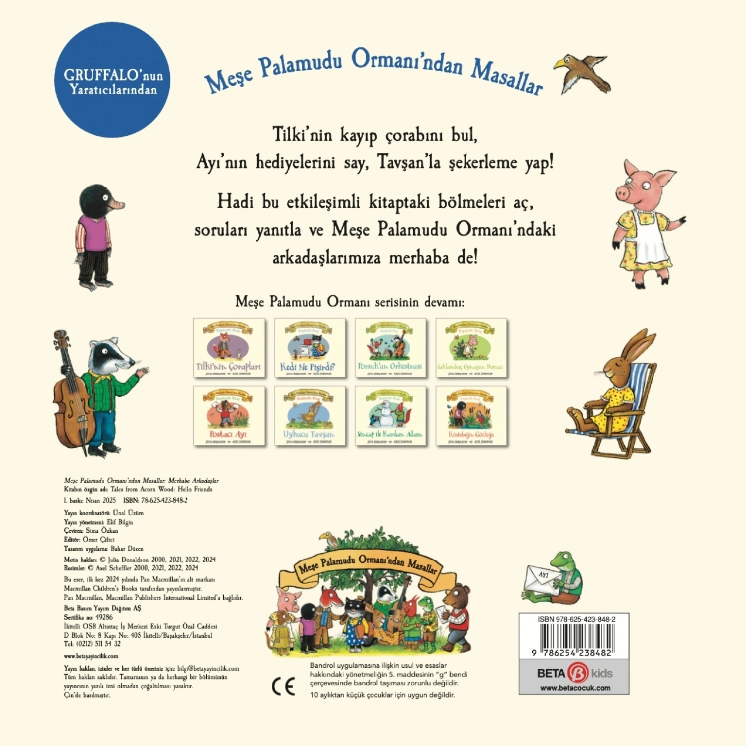 Beta Kids Meşe Palamudu Ormanından Masallar Oyunlu Kitap Merhaba Arkadaşlar