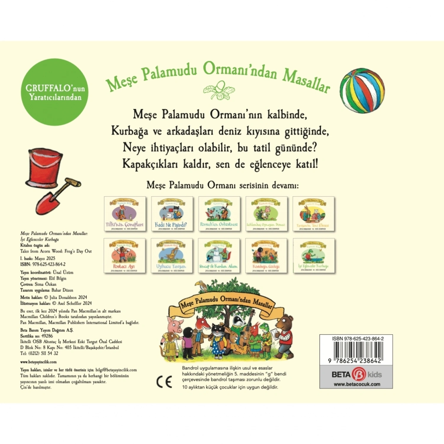 Beta Kids Meşe Palamudu Ormanından Masallar İyi Eğlenceler Kurbağa - Kapakçıklı Kitap