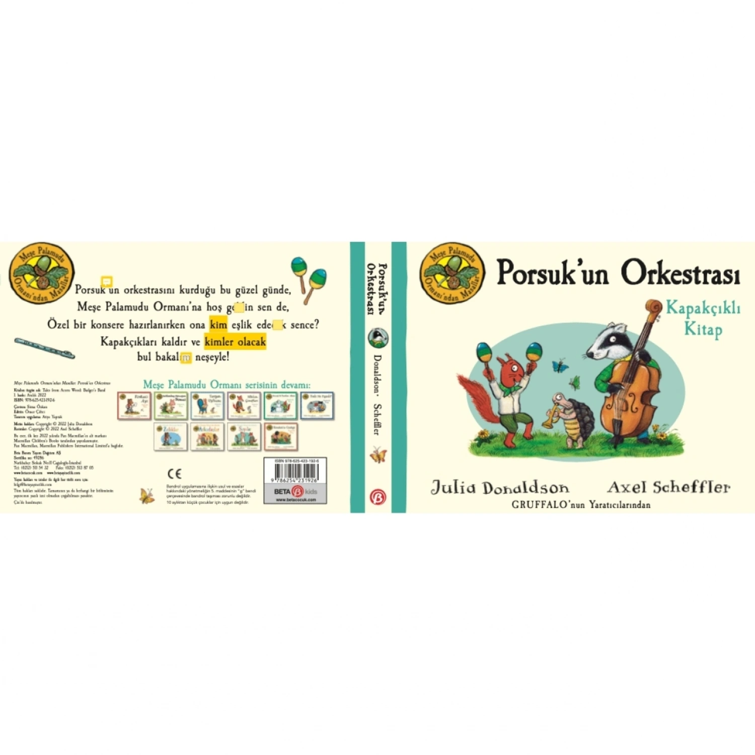Beta Kids Meşe Palamudu Ormanı’ndan Masallar Porsuk’un Orkestrası – Kapakçıklı Kitap